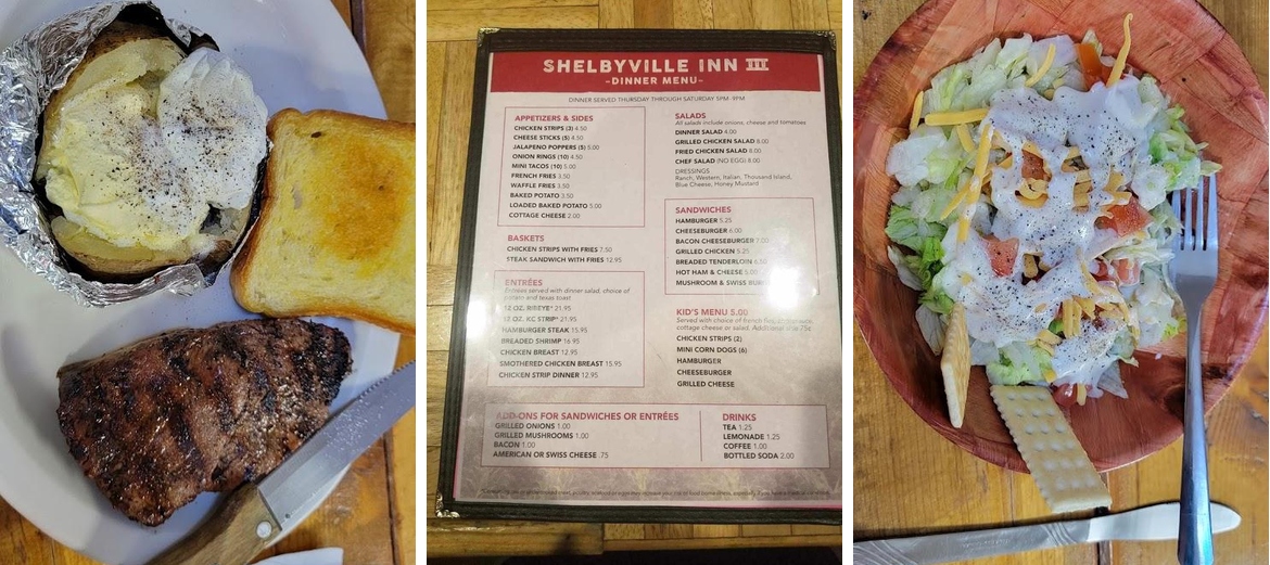 Shelbyville INN Menu